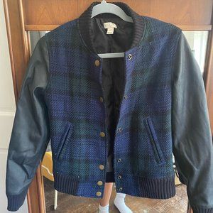 Jcrew Leather and Quilted Bomber